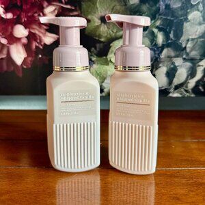 NEW 2-Pc Raspberries & Whipped Vanilla Foaming Hand Soap Bath & Body Works
